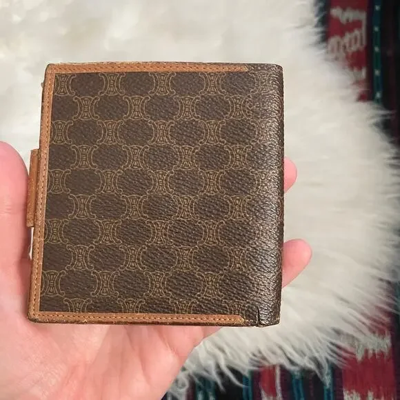 Céline Brown Compact Monogram Macadam Bifold Wallet - Picture 4 of 11